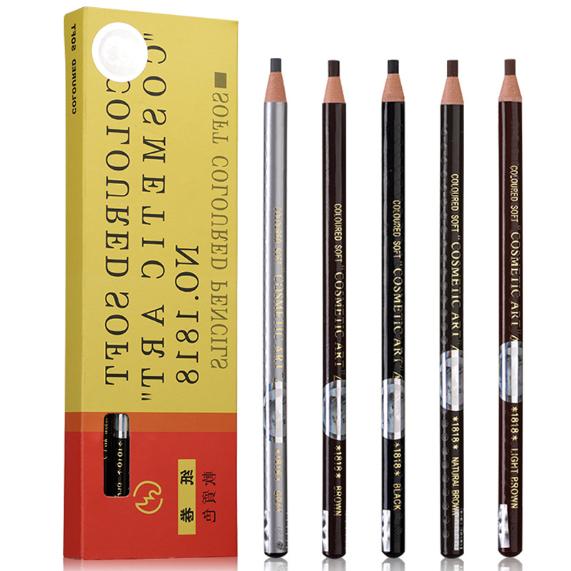 China-Made Makeup Name Eyebrow1818Line Drawing Eyebrow Pencil Hard Core Studio Make-up Artist Long Lasting Waterproof Not Smudge Double Anti-Counterfeiting