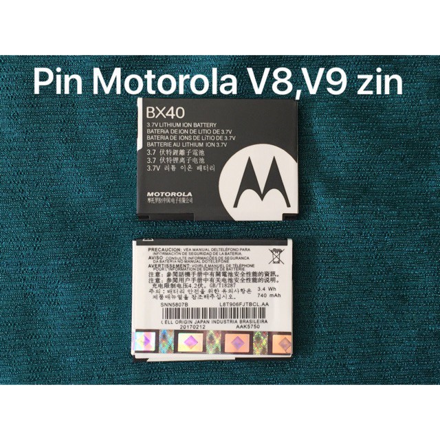 Pin Motorola V8 / V9 (BX40) Zin New Nguyên Bản