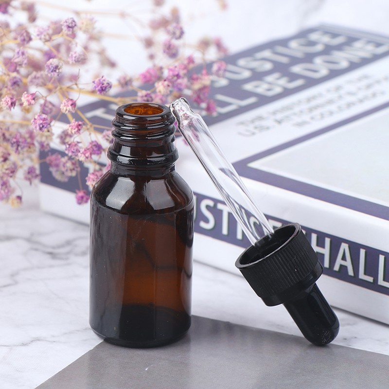 Chai Thủy Tinh Mini 5 / 10 / 15 / 20 / 30ml Đựng Tinh Dầu Tiện Dụng