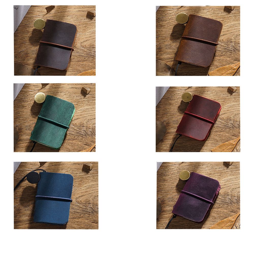 Sổ tay mini bằng da phong cách retro sáng tạo du lịch