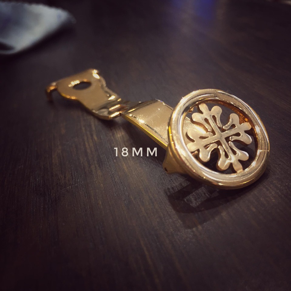 Khóa đồng hồ bằng thép không gỉ danh cho đồng hồ patek philippe 18mm