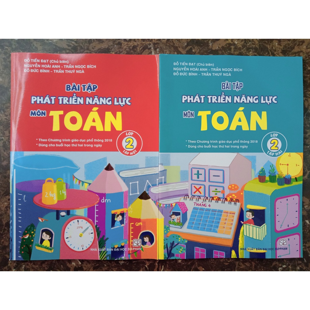 Sách - Combo Bài tập phát triển năng lực môn Toán lớp 2 (tập 1+tập 2) - Dành cho bộ sách cánh diều