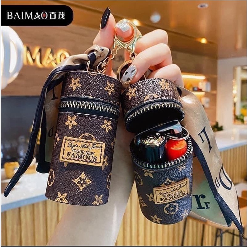 Móc khóa họa tiết LV móc chìa khóa ô tô xe máy chìa khóa sang trọng thời thượng siêu đẹp làm quà sinh nhật - Fkyfan