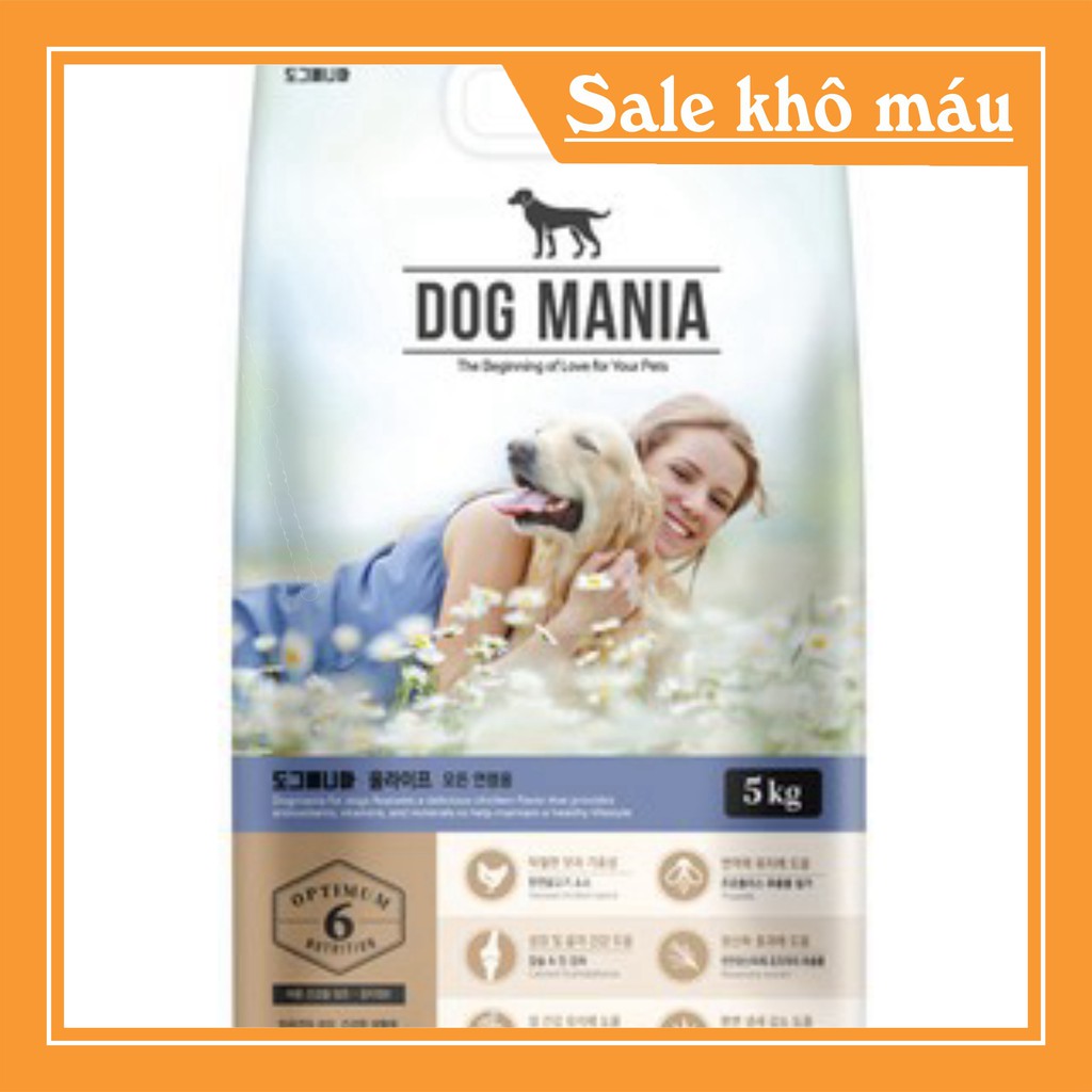 [FLASH SALE]  Thức ăn chó dog mania bao 5kg