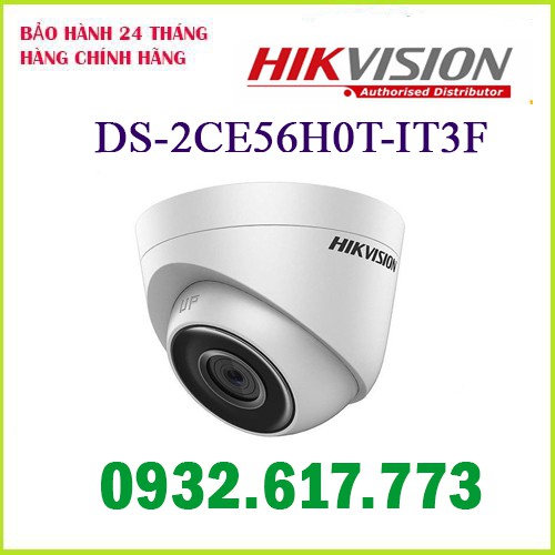 Camera Dome 4 in 1 hồng ngoại 5 Megapixel HIKVISON DS-2CE56H0T-IT3F