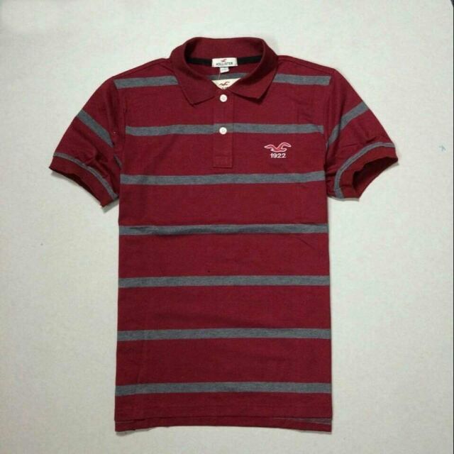 Áo thun nam sọc ngang cổ trụ