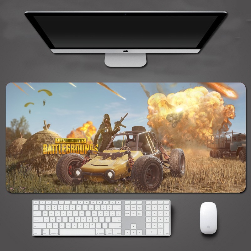 Lót chuột máy tính chuyên game thủ PUBG size lớn 90x40cm êm tay bám chuột nhiều mẫu đẹp