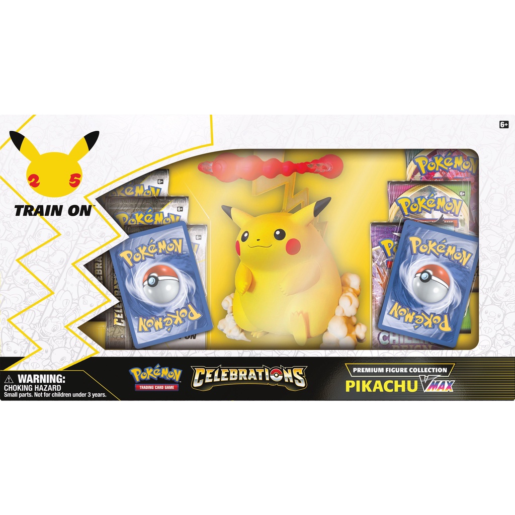 Hộp thẻ bài Pokemon TCG - Premium Figure Collection Pikachu Vmax - Celebrations