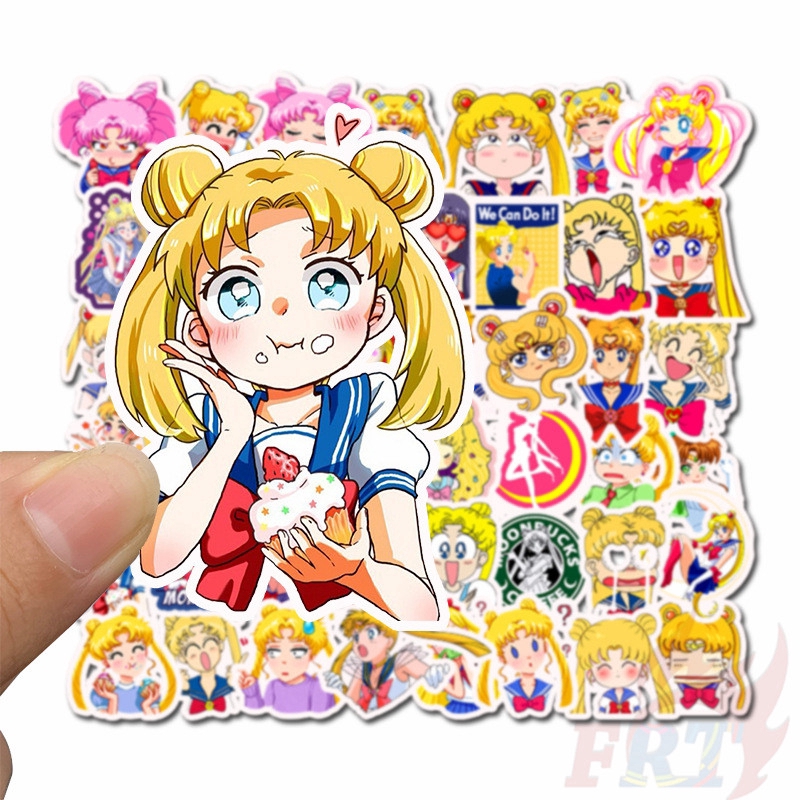 ❉ Sailor Moon - Series 01 Anime Stickers ❉ 50Pcs/Set DIY Fashion Luggage Laptop Skateboard Doodle Stickers