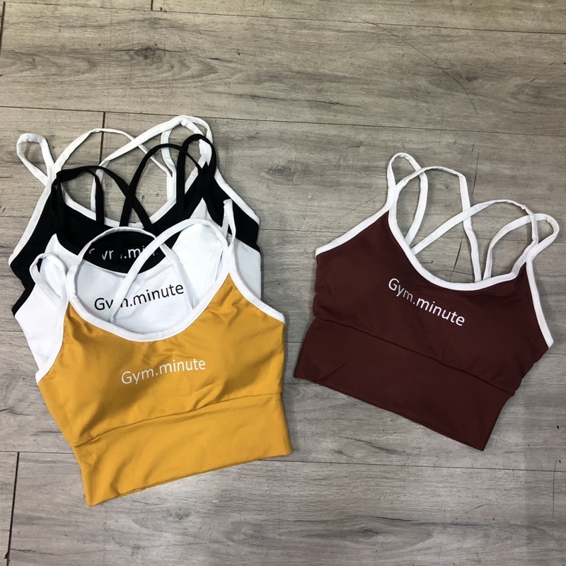 ÁO BRA TẬP GYM YOGA NỮ, BRA GYM.MINUTE VẢI THUN COTTON CAO CẤP