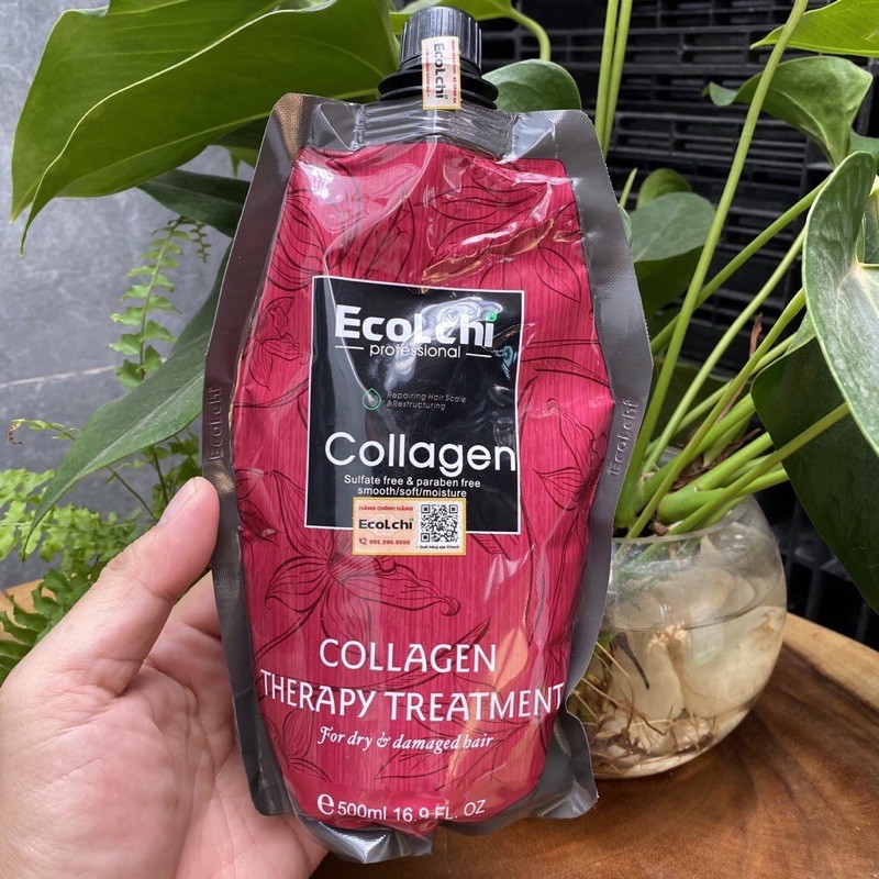 HẤP DẦU PHỤC HỒI ECOLCHI COLLAGEN TẠI NHÀ 500 ml