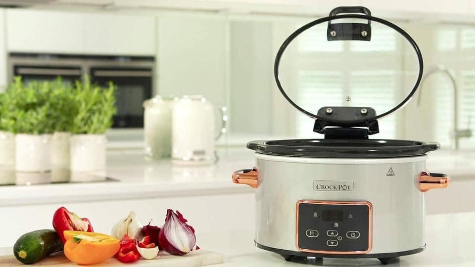 (Hàng Đức)  Nồi nấu chậm, hầm chậm, slow cooker Crockpot Crock-Pot CSC059X 3,5L bản điện tử