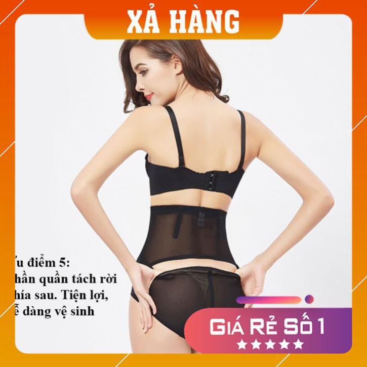 [Giá huỷ diệt] Quần Gen Nịt Bụng Có Móc Cài, Cạp Cao, Giảm Mỡ, Giảm Eo Định Hình Vòng Eo | BigBuy360 - bigbuy360.vn