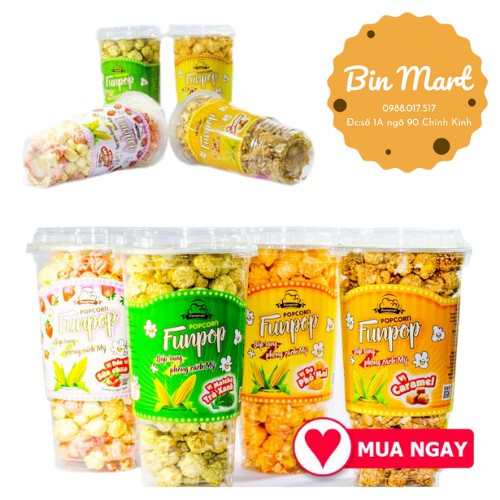 Bắp Rang phong cách Mỹ Funpop các vị siêu ngon