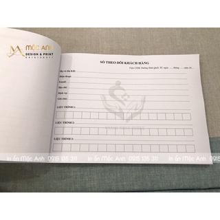 Sổ theo dõi khách hàng - Sổ tư vấn phun xăm