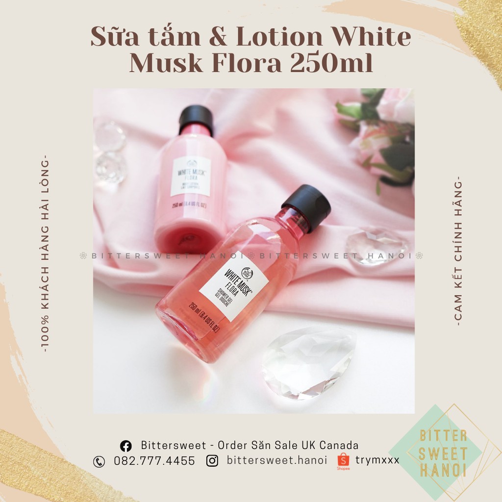 Nước Hoa White Musk Flora THE BODY SHOP Eau De Toilette 30|60ML