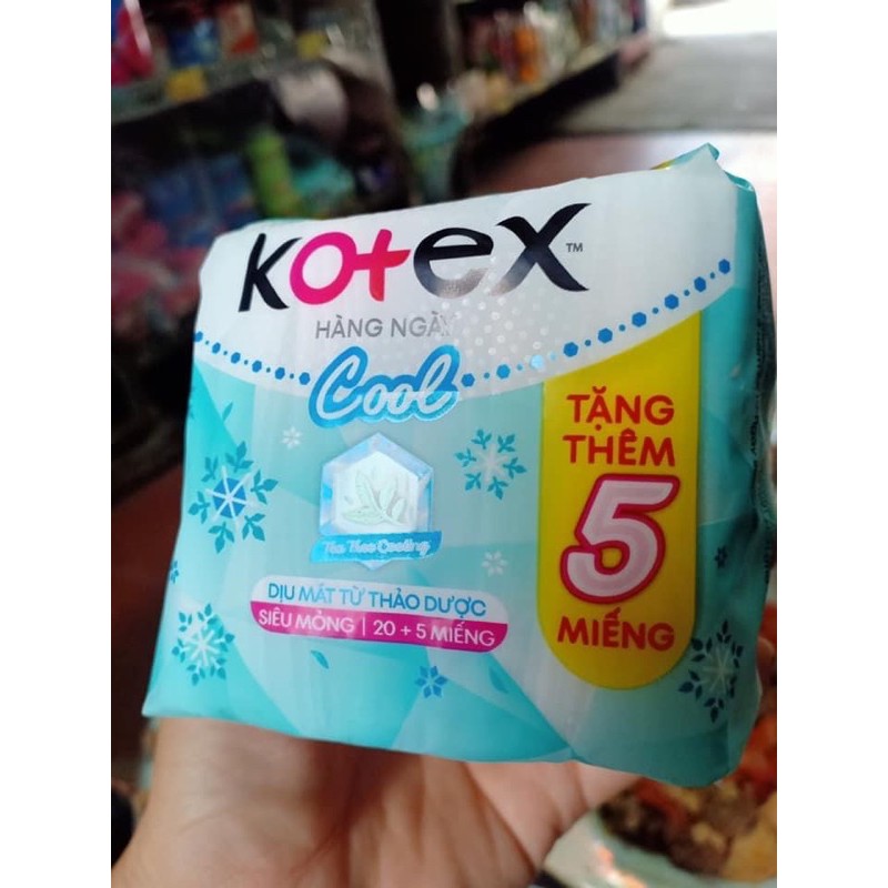 Kotex Hằng ngày mát lạnh(cool) Mới