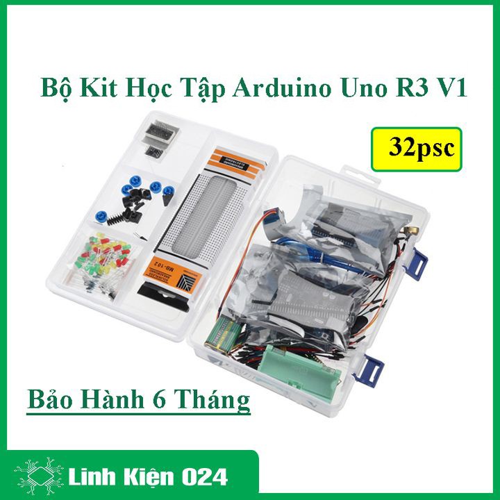Bộ kit học tập Arduino Uno R3 V1 cơ bản đa năng (BH 06 Tháng)
