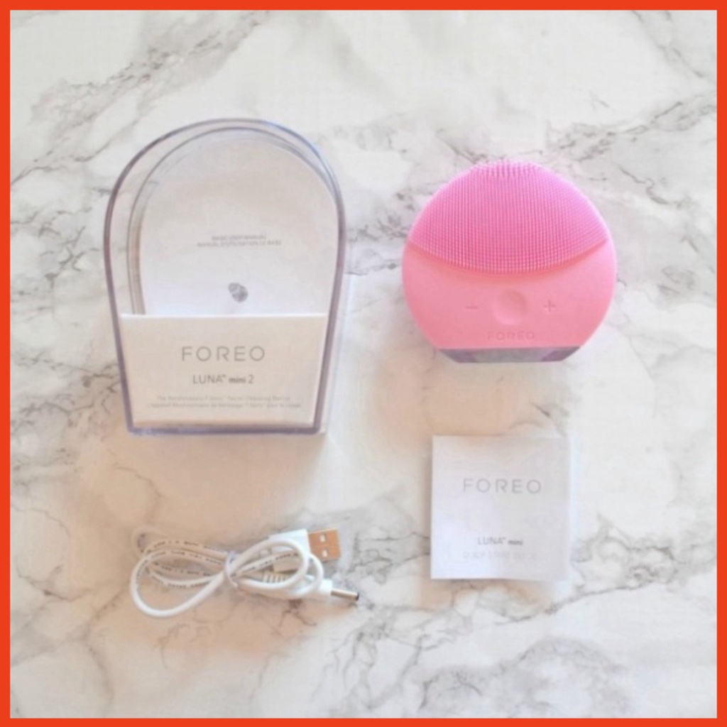 Máy rửa mặt mini 2 cấp rung sóng, máy massage mặt đầu Silicon giúp làm sạch sâu bên trong da A4