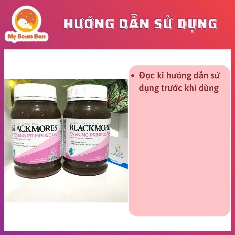 Tinh dầu Hoa anh thảo Blackmores Evening Primrose Oil 190 viên của úc giúp cân bằng nội tiết Hỗ trợ da tóc móng khỏe hơn