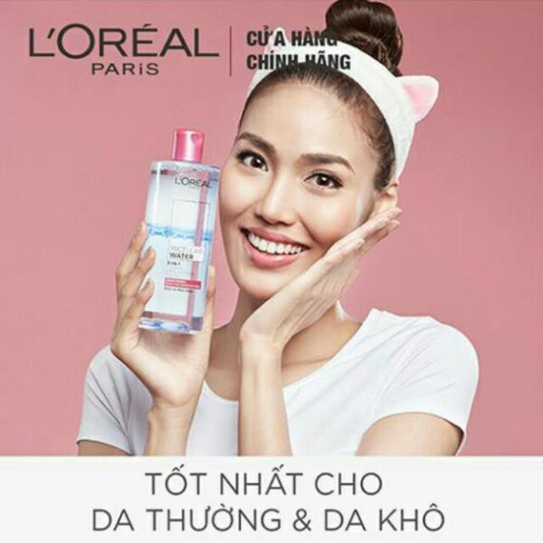 ✅ (HÀNG CHUẨN AUTHENTIC) Nước tẩy trang L'Oreal Paris 3-in-1 Micellar Water 400ml