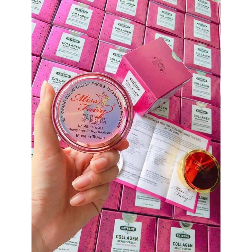 Kem Face hỗ trợ tái tạo da Collagen & Nhau thai Cừu Miss Fairy - Phục hồi da hư tổn - Nâng cơ chống chảy xệ