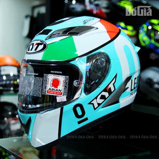 Mũ bảo hiểm Fullface KYT Falcon Leopard - Tặng áo thun KYT