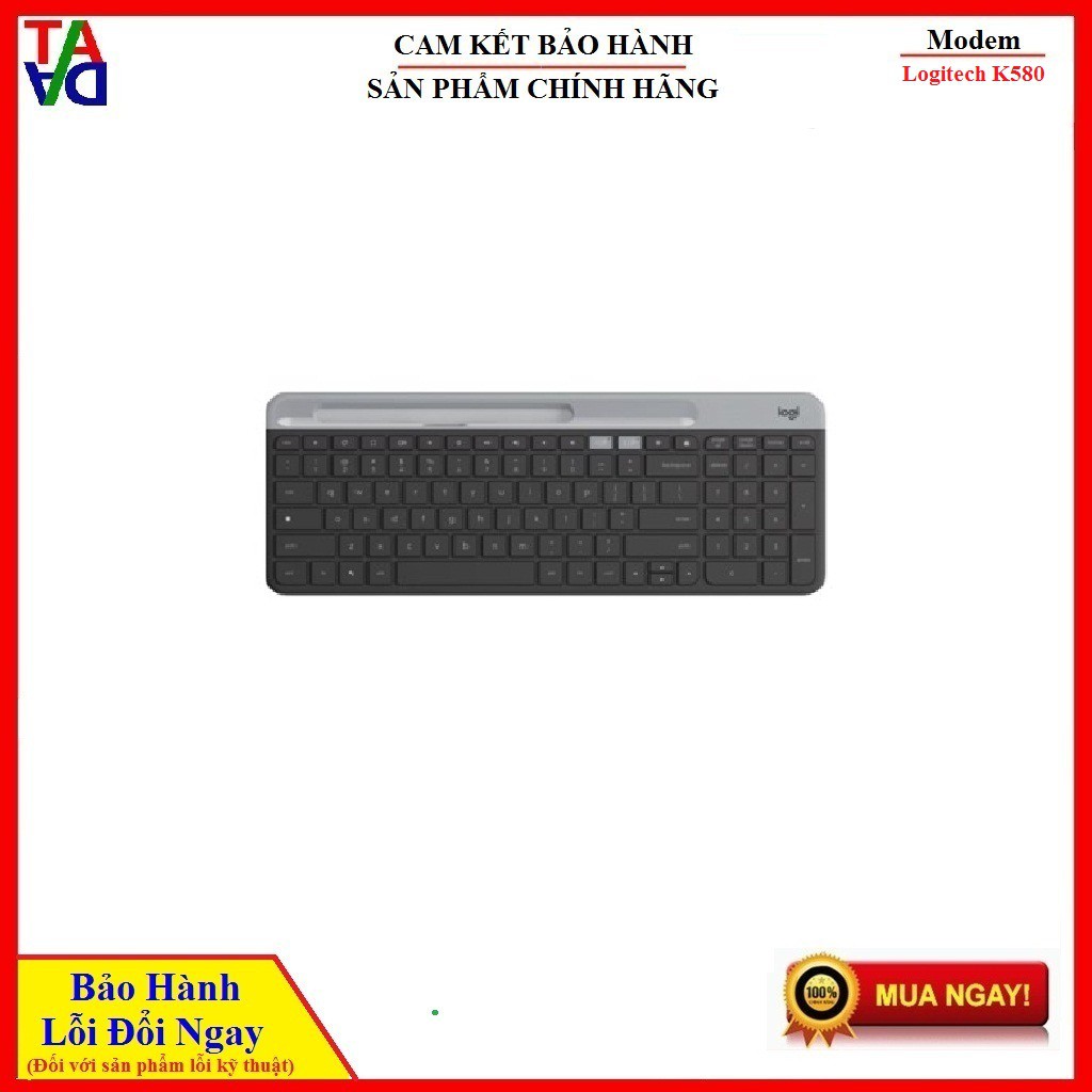 Bàn phím Bluetooth Logitech K380 Multi-Device - Kết nối cùng lúc 3 thiết bị - Hàng chính hãng bảo hành 24 tháng 1 đổi 1