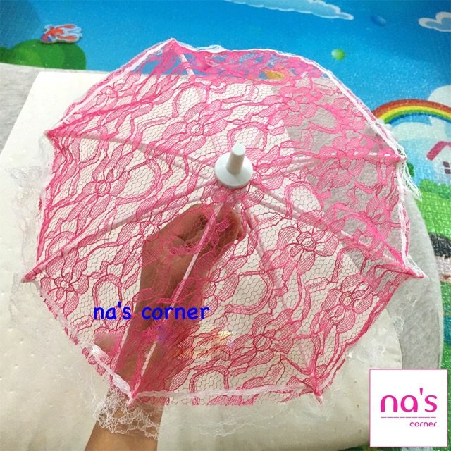 Dù mini ren cho búp bê Barbie 27cm