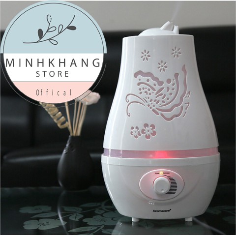 Máy Xông Tinh Dầu máy khuếch tán hồ Điệp 2400ml Phun Sương Cực Mạnh Dễ Thương 7 màu đèn led làm quà tặng , đèn ngủ