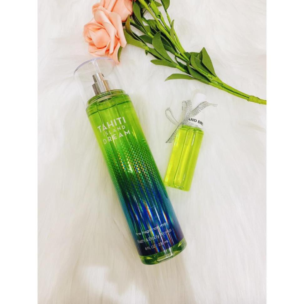 ( 33ml )Xịt Thơm Mịn Da Lưu Hương Toàn Thân Bath & Body Works - Tahiti Island Dream - Body Mist STORE