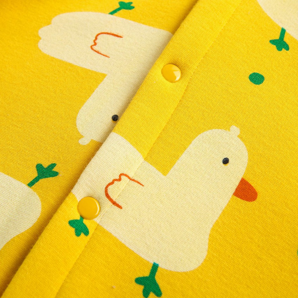 Sanlutoz Áo Liền Quần Tay Dài Chất Liệu Cotton In Họa Tiết Dễ Thương Thời Trang Mùa Đông Cho Bé Sơ Sinh