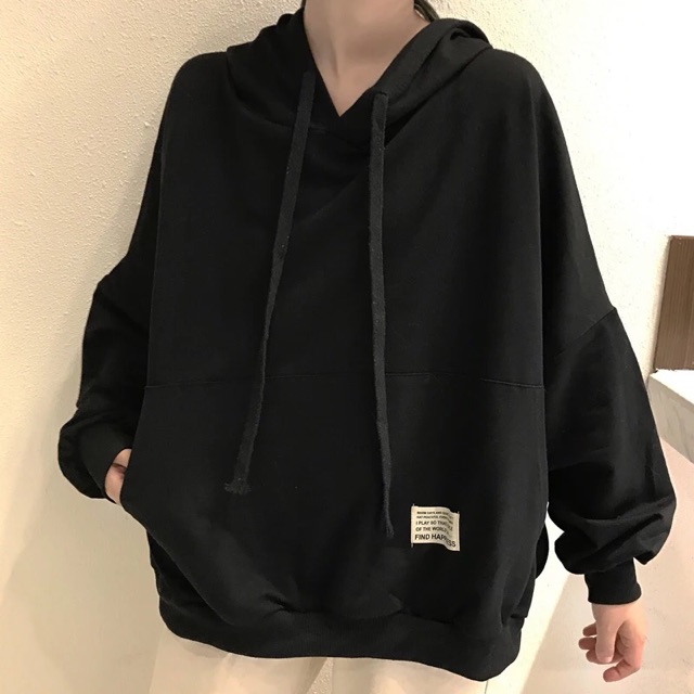 (ORDER-sẵn trắng 2XL, đen/XL) Áo hoodie gắn tag | BigBuy360 - bigbuy360.vn
