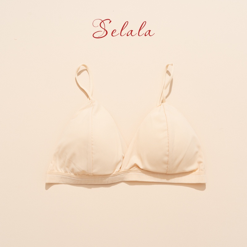 Áo Bra Selala Gân Tăm Dây Mảnh Khoét Ngực Sâu BR07