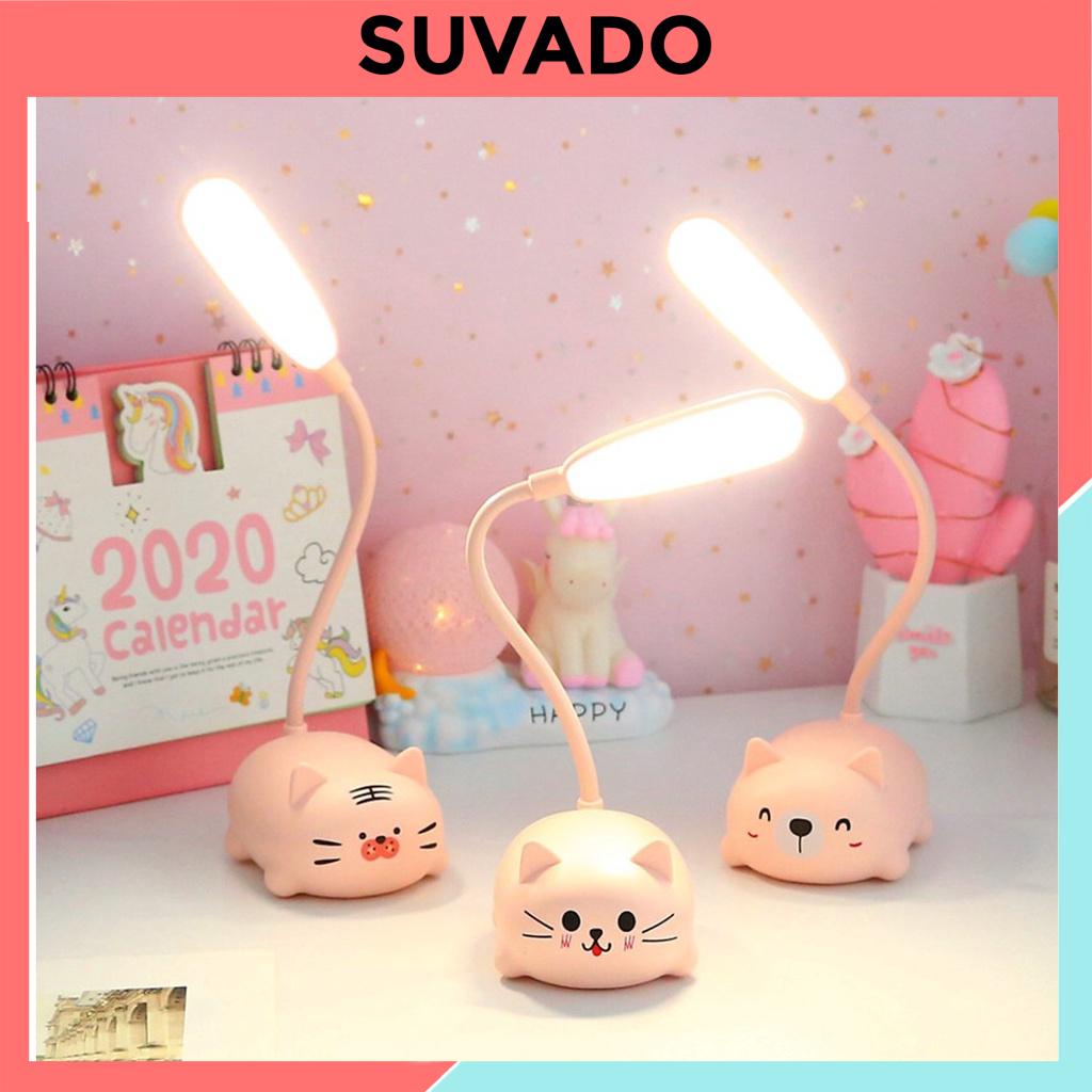 Đèn Bàn led siêu sáng học bài đọc sách sạc pin tích điện dễ thương  YW SUVADO