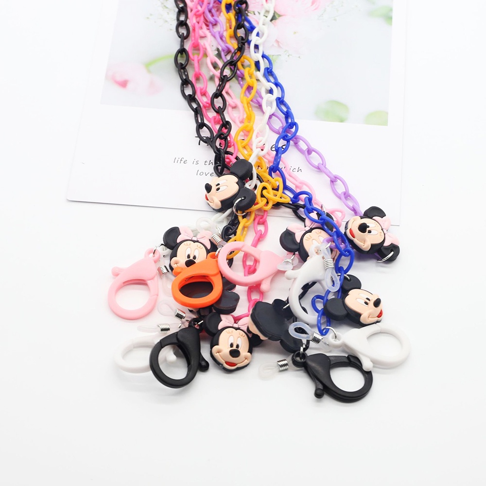 58cm acrylic candy color mask chain glasses chain