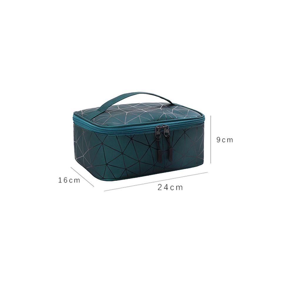 Túi Đựng Mỹ Phẩm BACK2LIFE Bằng Nylon Chống Thấm Nước Họa Tiết Kẻ Sọc Đơn Giản Sáng Tạo