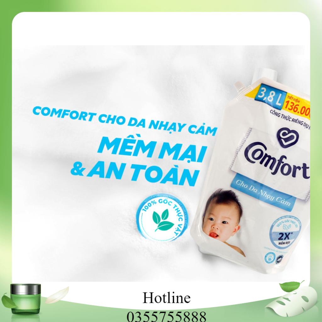 Nước xả vải Comfort Cho Da Nhạy Cảm Túi 3.2L / 3.8L