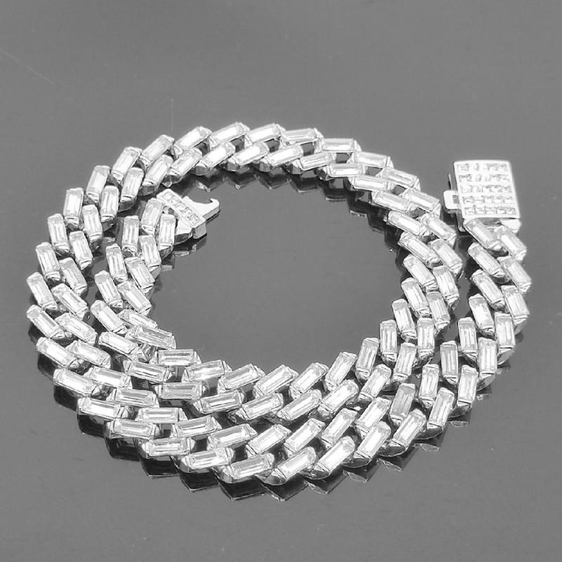 Vòng cổ 13MM Đính Đá Phong Cách Hip Hop Cho Nam Và Nữ