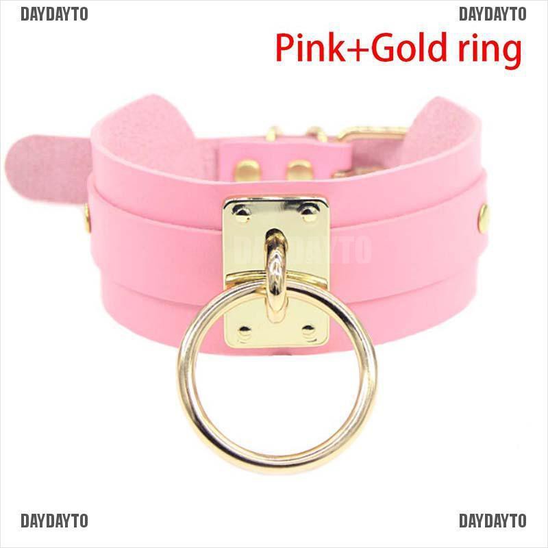 Vòng Cổ Choker Da PU Bản Rộng Phong Cách Gothic Punk Cho Nữ