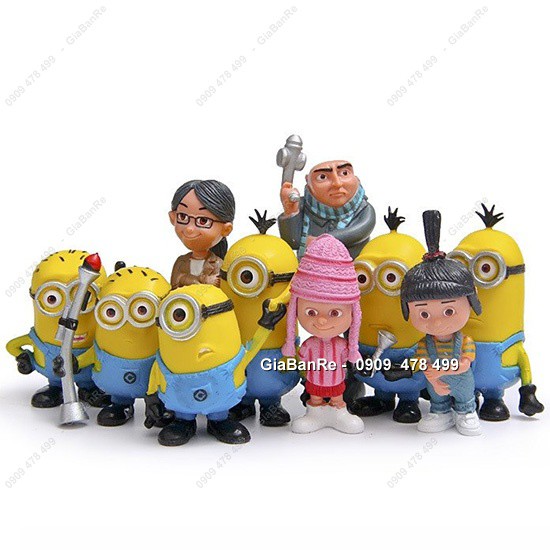 BỘ 10 NHÂN VẬT KẺ CẮP MẶT TRĂNG - MINION - DESPICABLE ME - 7892