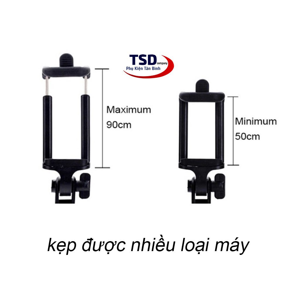 Gậy Chụp Hình Tự Sướng Xi Sắt Dáng Đẹp Dài 80 cm Chắc Chắn Kết Nối Jack 3.5mm