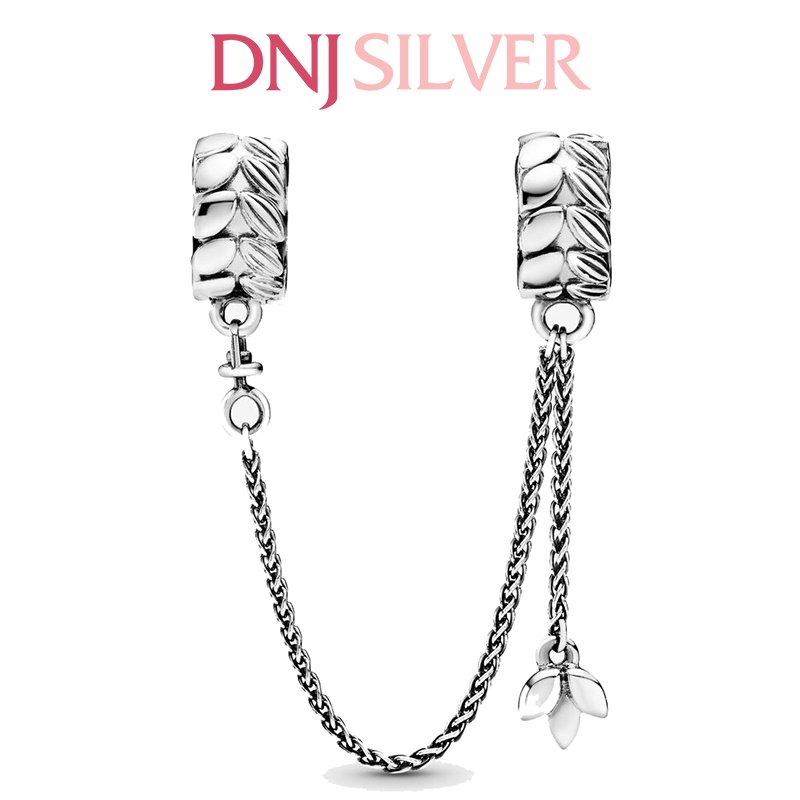 Charm bạc 925 cao cấp, hàng chuẩn bạc - Charm Wheat Grains Safety Chain thích hợp để mix vòng tay charm