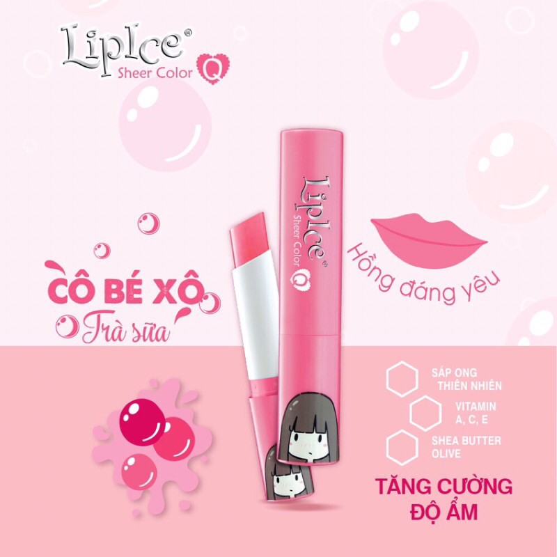 Son dưỡng có màu lipice sheer color thỏ bảy màu - cô bé xô - gấu aka