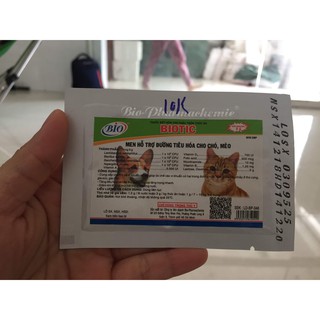 5 gói Men BIO hỗ trợ đường tiêu hóa Chó Mèo 5g
