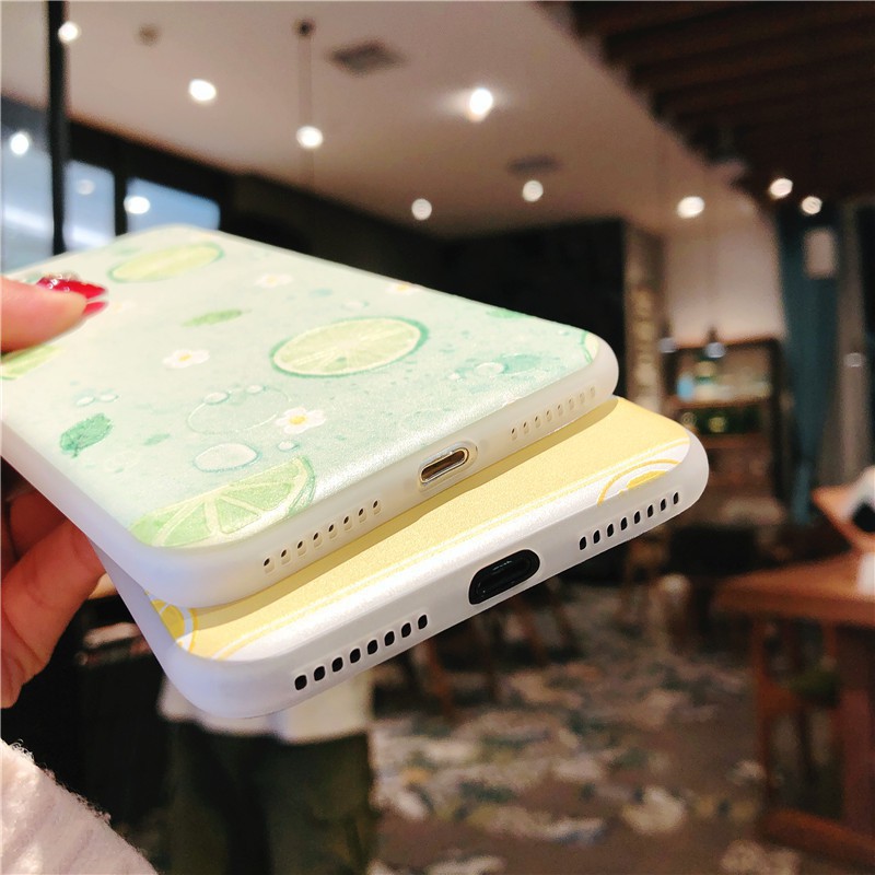 Ốp lưng iPhone Hoạ tiết chanh xanh thanh mát ip 6 6s plus 7 8 plus x xr xs max 11 pro max 12promax 12mini (a43a)