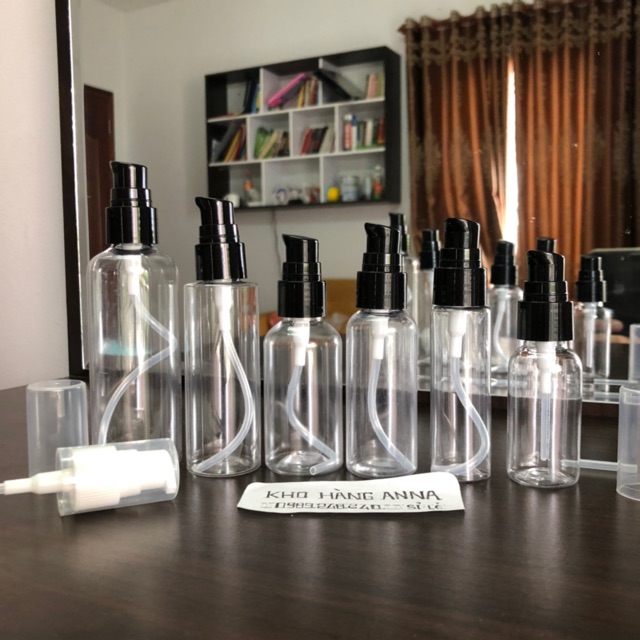 10 chai nhựa nhỏ xinh- Combo 10 chai trong suốt nhỏ 10ml/ 20ml/ 30ml- Chai xịt giọt, xịt sương, nắp nhôm, nắp bật, vặn