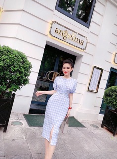 VÁY KẺ XOẮN EO (KÈM ẢNH CHỤP THẬT TRẢI SÀN)