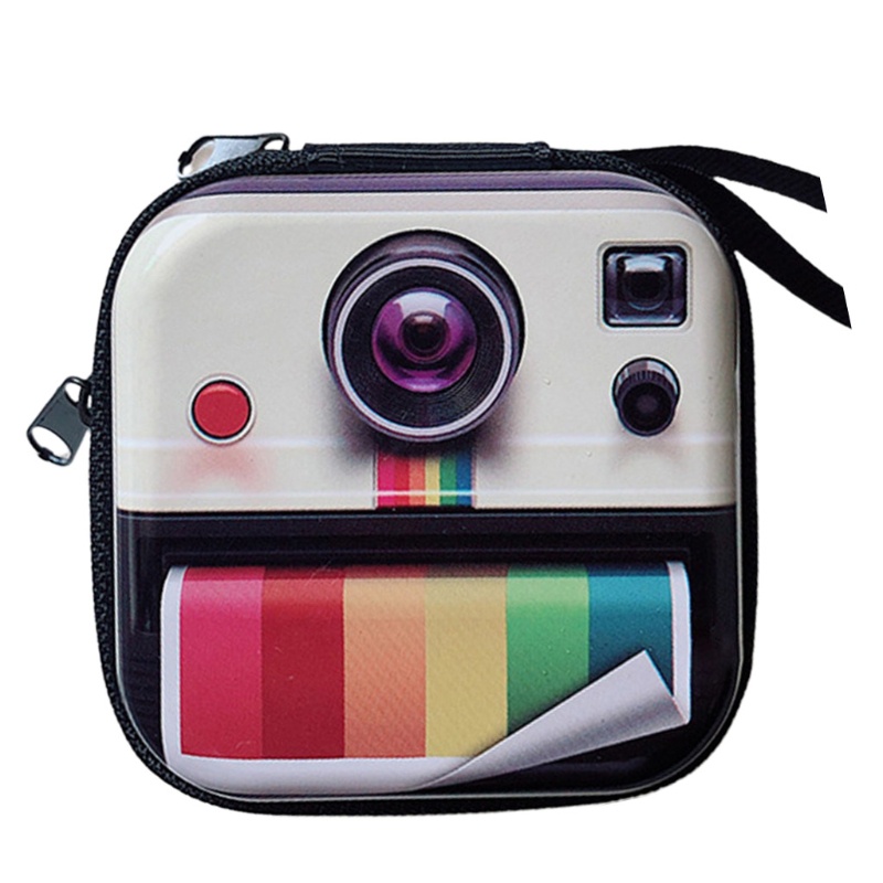 1 Túi Đựng Tai Nghe / Tiền Xu Mini Bằng Thiếc Phong Cách Retro Sáng Tạo Pouc