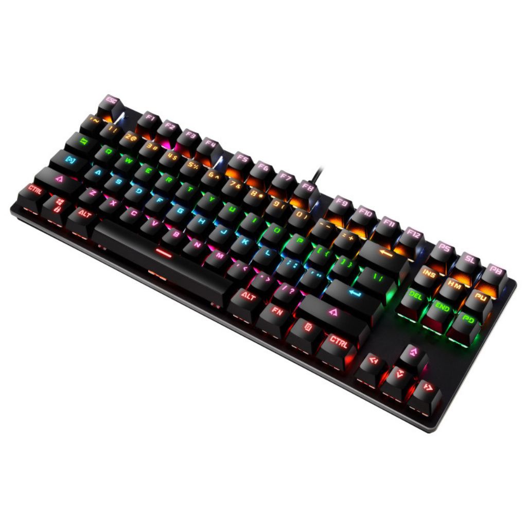 Bàn phím cơ rgb K7 87 phím blue swich phù hợp cho chơi game và các tác vụ khác